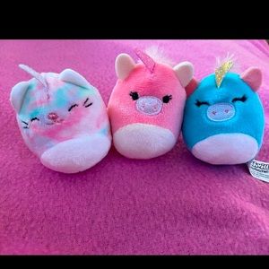 Unicorn Themed Squishville Minimallow Lot Squishmallow
